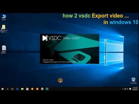 How to Export vsdc video or project editor in Windows 10