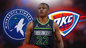 Timberwolves' Jaylen Clark leaves Thunder clash with apparent head injury