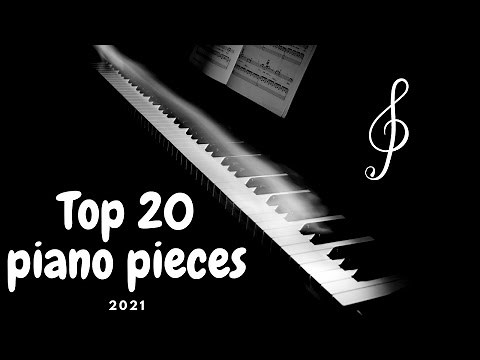 Top 20 modern piano pieces - best calming music 2021 (soft notes)