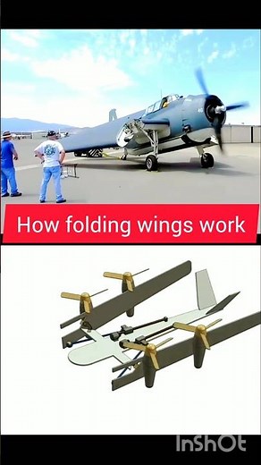 How Folding Wings Work 😱 | Aircraft Engineering #shorts
