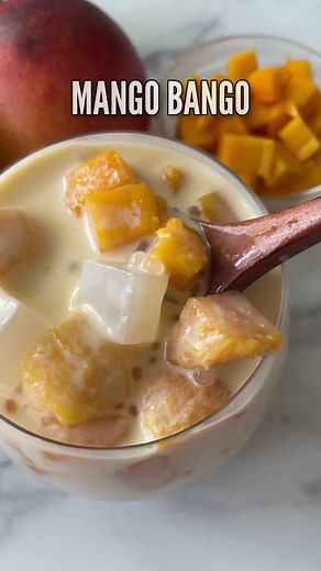 Delicious Mango Bango Dessert Recipe with Tapioca Pearls