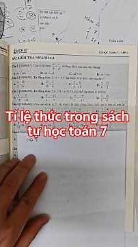 Tỉ lệ thức trong sách tự học toán 7