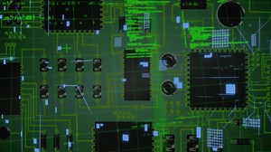 Animation of digital data processing over computer server | Premium Stock Video Footage