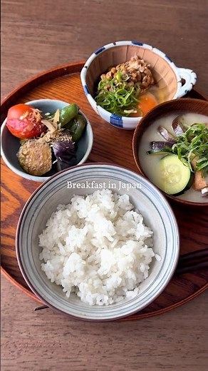Breakfast in Japan｜White miso soup with summer vegitables