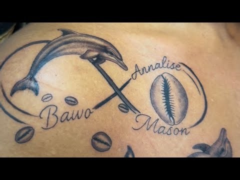 Dolphin Infinity Tattoo Timelapse 🐬♾️ | Tattoo Process