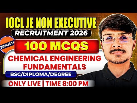 IOCL Non Executive Recruitment 2026 | 100 MCQs Production | Live Class Only |
