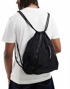 ASOS DESIGN drawstring backpack in black | ASOS