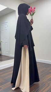 Two-tone Medina Silk Abaya: Turkish Modest Dress, Optional Scarf - Etsy