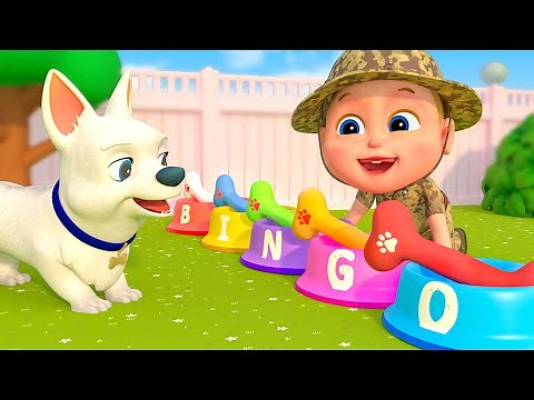 Bingo Was His Name-O - Color and Alphabet With Bingo | Nursery Rhymes & Kids Songs