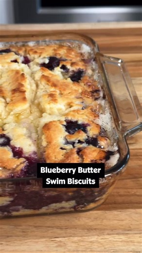 Allrecipes on Instagram: "Make some room on your plate for these ooey, gooey, Blueberry Butter Swim Biscuits. 🫐 Blueberry biscuit dough is poured into melted butter, scored, baked, and lemon-glazed. They’re moist, buttery, toasty, and just so incredibly delicious! 🤤 Tap the link in @allrecipes bio to get the recipe, or keep reading: Ingredients: 1/2 cup butter 2 1/2 cups all-purpose flour 2 tablespoons white sugar 1 tablespoon baking powder 1 teaspoon kosher salt 1/2 teaspoon lemon zest 1 cup