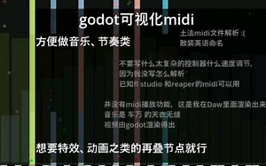 godot上Midi和频谱可视化项目分享-可于音乐类节奏类游戏