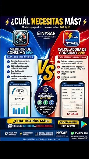 ⚡📲 DOWNLOAD OUR FREE APPS! 📲⚡ Is your electricity bill too high? #electrician