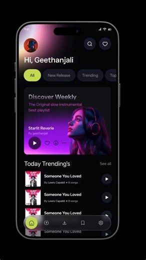 Music App Micro-Interaction