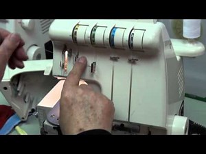 Newcastle Sewing Centre. Bob Shows how to set up and use an overlocker