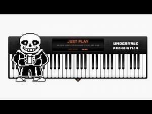 Undertale OST 028 - Premonition Virtual Piano Sheets