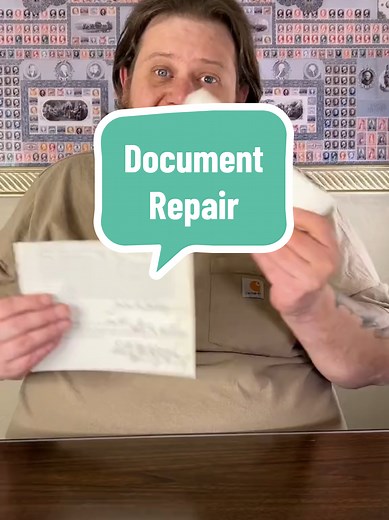 Restoring a 150-Year-Old Document with DIY Techniques