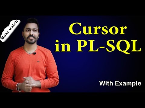 What is Cursor in PL-SQL with example