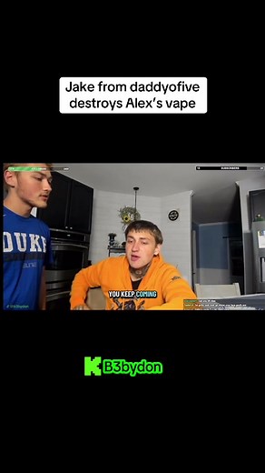 Jake from Daddyofive Destroys Alex's Vape in Epic Meme