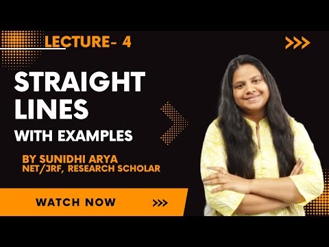 STRAIGHT LINES WITH EXAMPLES | CO-ORDINATE GEOMETRY | MATHEMATICAL ECONOMICS | BECC 102 | MEC 103 |