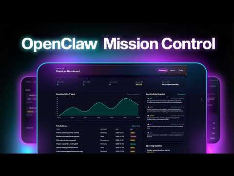 How to Build a PREMIUM OpenClaw Mission Control Dashboard (Step-by-Step Guide)
