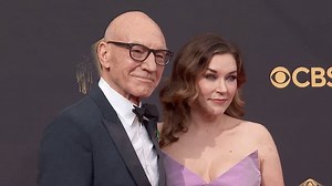 Patrick Stewart arrives to the 73rd Annual Primetime Emmy Awards