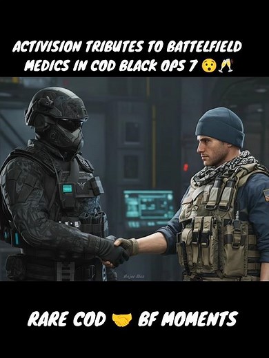 "Activision Tributes Battlefield" - The Rarest COD 🤝 Battelfield moment here #shorts #blackops7 #bf6