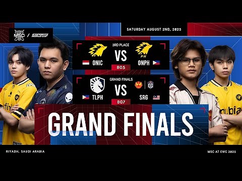 🔴 GRAND FINALS & 3RD PLACE DECIDER | MLBB MSC at EWC 2025 | (ENG)