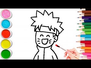 How To Draw cute Happy Ninja Drawing, Painting & Coloring For Kids and Toddlers_ Child Art 🐋🌈🎨