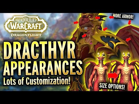 HUGE Update To Dracthyr Appearances! Resizing, Armor Options, Colors, Accessores And More!