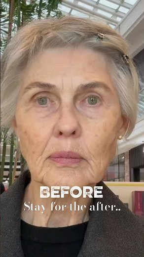 Before & After … 🤍 #beautyover50