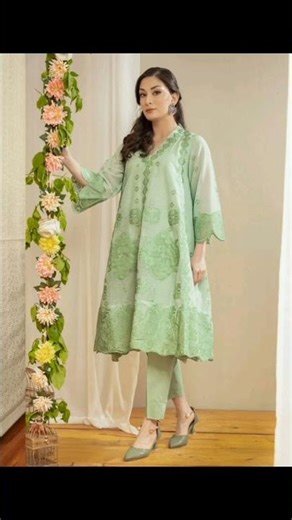 Latest Pastel Green & Grey Kurti Designs 2026 ✨#shortsfeed #diy