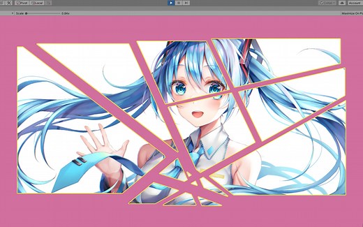 Unity实现切割类小游戏，代码切割图片，模型切割算法