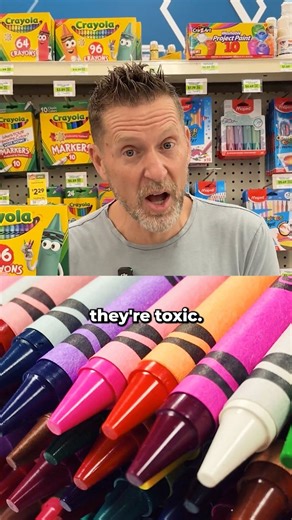 Crayons are unfortunately TOXIC! Here’s why: ❌ Most crayons are made from paraffin wax, derived from crude oil, which can be contaminated with polycyclic aromatic hydrocarbons (PAHs). 👉 This is the same class of carcinogens found in diesel exhaust and cigarette smoke. Even knowing this, crayons still get marketed as non-toxic: REALLY!? ❌ Those bright colors of crayons aren’t food grade; they’re synthetic, toxic, and hidden behind trade secrets. Furthermore, that nostalgic crayon smell? 👉 Anoth