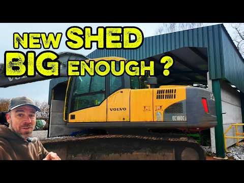 Cutting Metal Cladding & Cladding Farm Shed with Box Profile, Painting a Farm Shed @PX_Farms Green