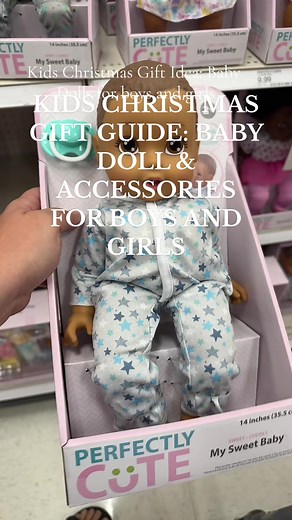 Target find! The perfectly cute baby dolls come in so many varieties & the accessories are so cute! This is a great kids christmas gift idea. Grab one get the other half off right now too! #targethaul #targettoyhaul #perfectlycutetarget #targetbabydoll #targetchristmashaul #kidsgiftguide #babydolls #girlgiftguide #targetfinds #targetkidsfinds