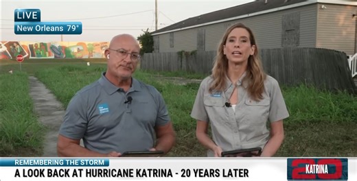 The stories of survival and resilience from Hurricane Katrina are as powerful today as they were 20 years ago. Meteorologists Stephanie Abrams and Jim Cantore are live in New Orleans to mark the anniversary. Watch our special coverage: | The Weather Channel