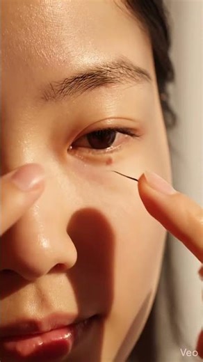 4K ASMR ♡ Under-Eye Blackhead – Gentle Corner Press