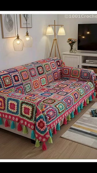 Transform Your Sofa with Beautiful Crochet Covers🛋️ 💕 | Crochet Ideas✨