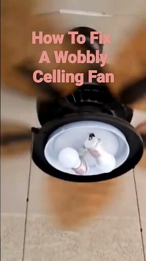 How to fix a wobbly ceiling fan - Quick Fix 👀