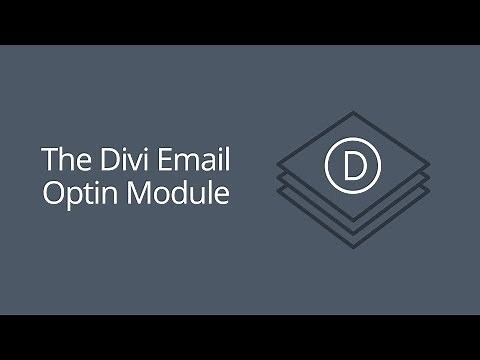 The Divi Email Optin Module