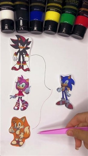 💙sonic paper craft challenge #sonicthehedgehog #art #amyrose