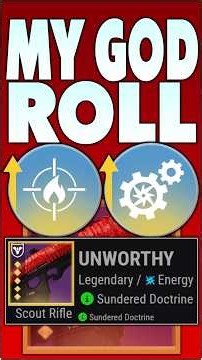 UNWORTHY PvE GOD ROLL | Destiny 2 Sundered Doctrine !!