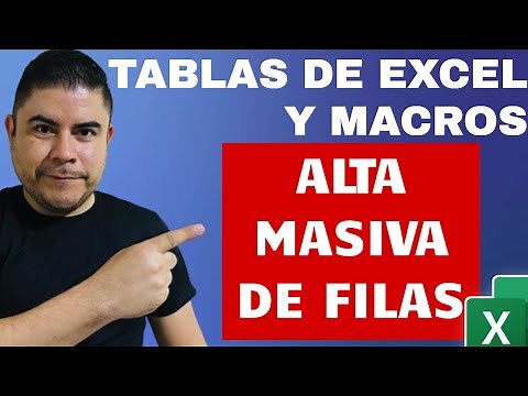 Dar de alta VARIAS FILAS hacia una Tabla de Excel usando VBA y macros