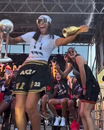 THAT CHAMPIONSHIP FEELING 🍾 🏆 Las Vegas Aces | WNBA | ESPN