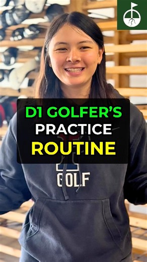 How does a D1 golfer practice? Adrienne breaks down her routine! #Golf #Shorts #GolfRoots #Golfer