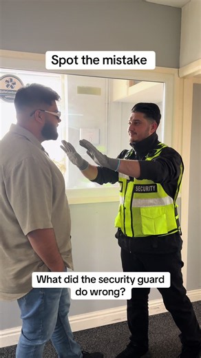 Can you spot the mistake the security officer made? #siacourse #security #birmingham #ukjobs