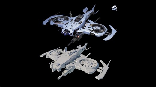 【maya教程】零基础学建模，maya基础入门制作科幻战舰飞船无人机模型