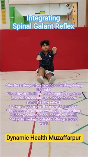 💯 Integrating Spinal Galant Reflex 🤓 | speech therapy | autism treatment in Muzaffarpur #shorts