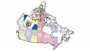 Animated administration map of canada