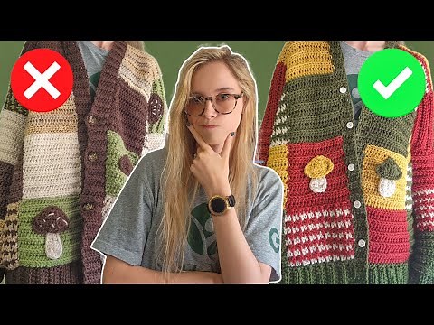 The RIGHT way to Crochet a Patchwork Cardigan (Tutorial)